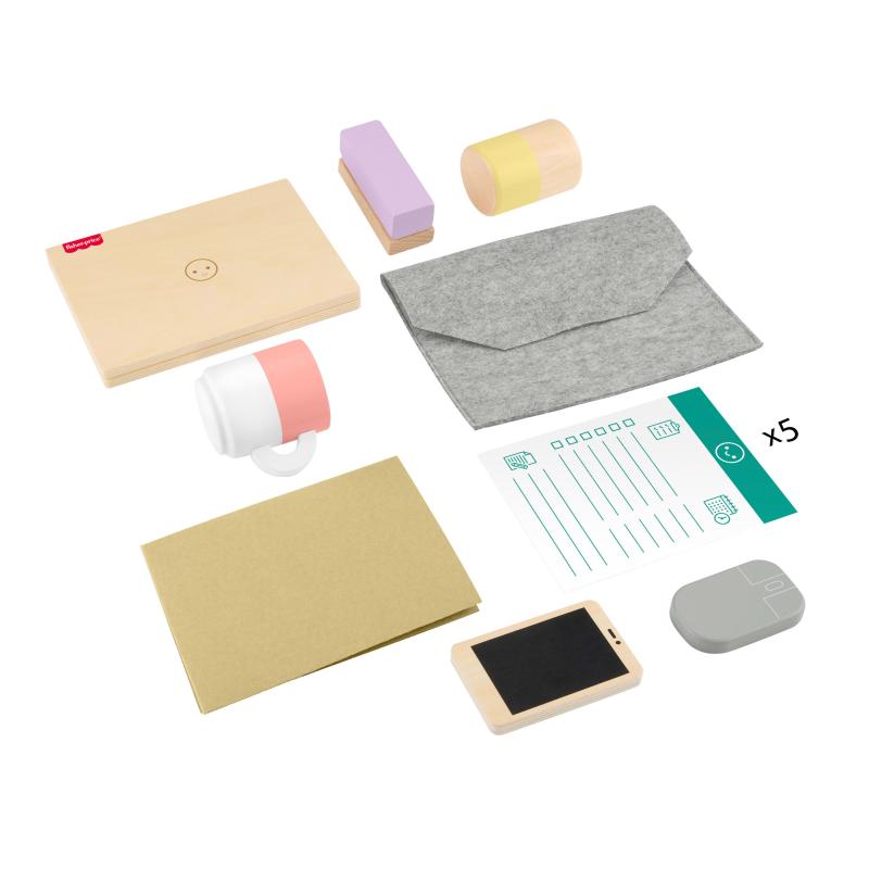 Fisher-Price – Coffret Télétravail en Bois