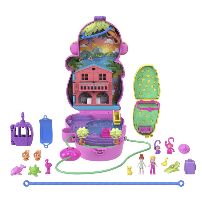 Polly Pocket Coffret Maman Singe et Son Bébé