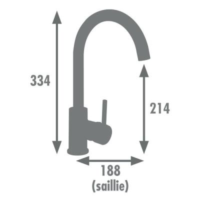 Mitigeur Evier ILO - Design Bicolore pour une Cuisine Moderne