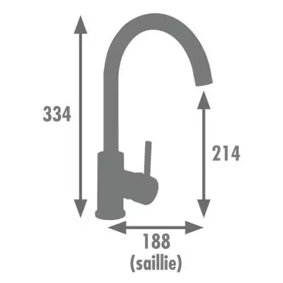 Mitigeur Evier ILO - Design Bicolore pour une Cuisine Moderne