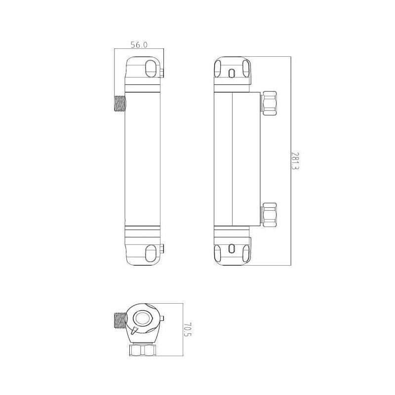 Robinetterie de salle de bain: Mitigeur thermostatique douche Volga 2