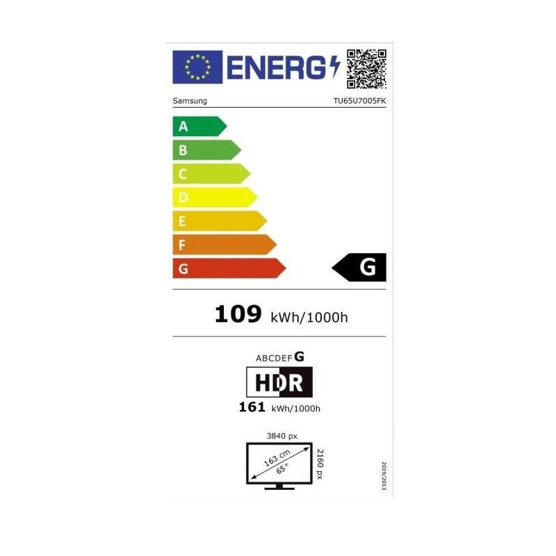 Samsung TU65U7005F - TV LED 65" 4K UHD HDR10+ Smart TV