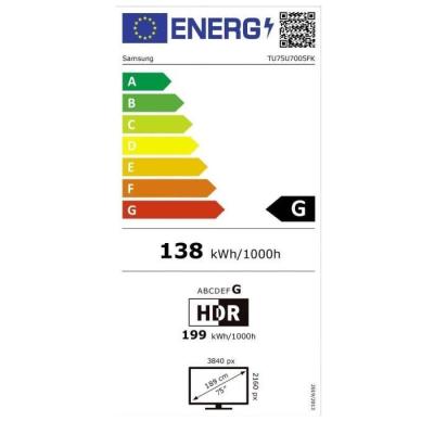 TV LED Samsung TU75U7005F 75" 4K UHD - HDR10+ - Smart TV
