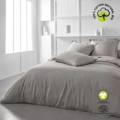 Taie d'oreiller TODAY 63x63 cm + 5 cm en coton biologique Dune Taie d'oreiller TODAY 63x63 cm + 5 cm en coton biologique Dune