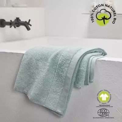 Serviette de bain en coton bio TODAY - 50 x 90 cm - Celadon