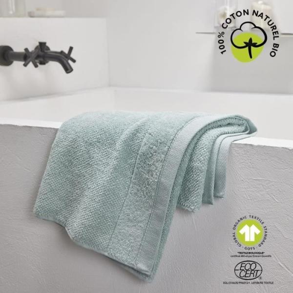 Serviette de bain - TODAY - 50 x 90 cm - Coton - Organic Celadon