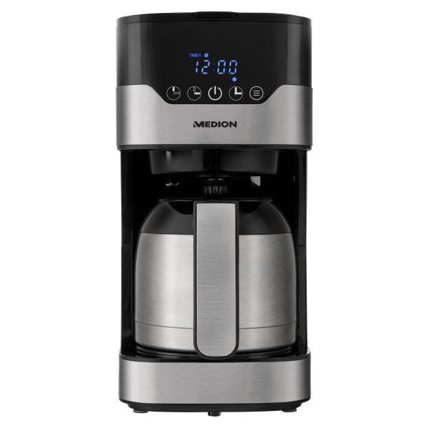 Cafetiere filtre programmable avec carafe - MEDION - MD 18458 - isotherme - 900W - 1,2 L