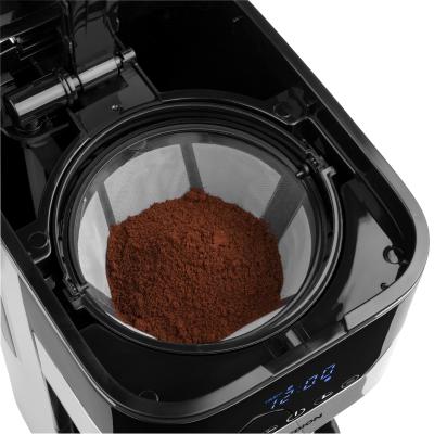 MEDION MD 18458 - Cafetière filtre programmable avec carafe isotherme - 900 Watt - 1,2 Litres - Argent
