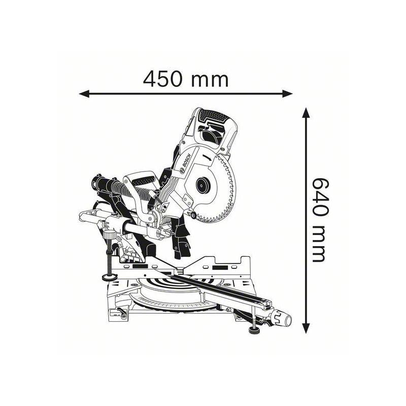 Bosch Scie à onglets radiale GCM 8 SDE Professional
