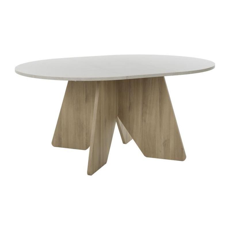 Table à manger GALEO ronde 4/6 places - 120/160 x 120 x 74 cm