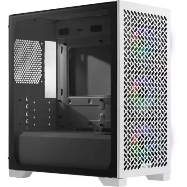 COOLER MASTER - Elite 302 White - Boîtier PC - Mini-tower/mATX