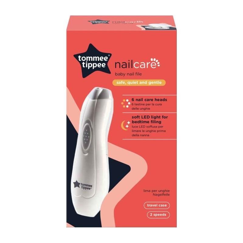 Lime à ongles électrique Tommee Tippee: coupe-ongles LED - 6 têtes - Bébé et adulte