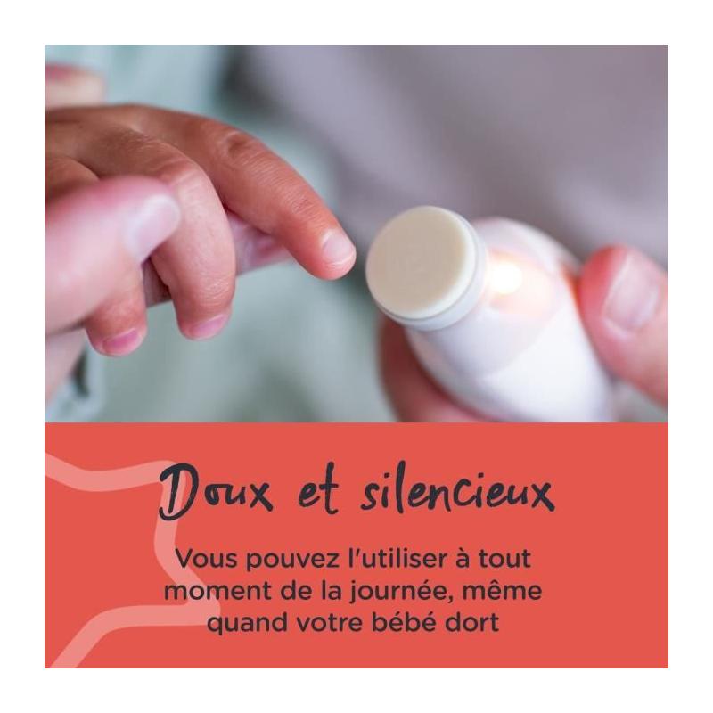Lime à ongles électrique Tommee Tippee: coupe-ongles LED - 6 têtes - Bébé et adulte