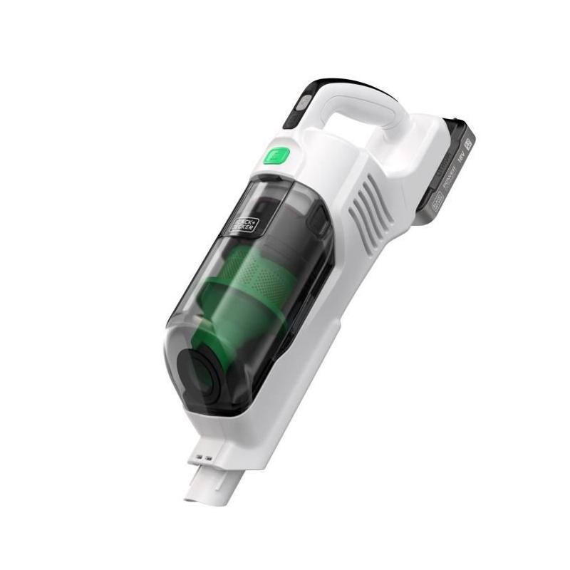 Aspirateur balai multifonction BLACK & DECKER 18V 2,0 Ah Blanc