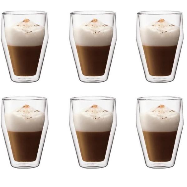 Set 6 verres thermo - BODUM - Titlis - Double paroi - 0.35 l - Transparent