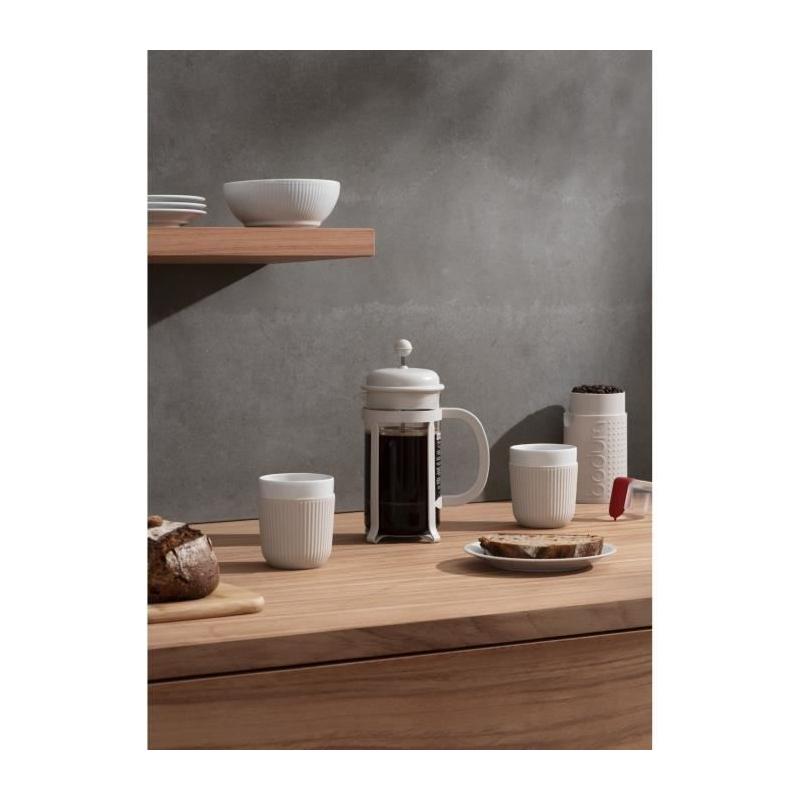 Cafetière à piston Bodum 1908-913 - JAVA Blanc 1L