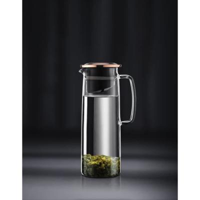Pichet infuseur en verre BODUM Biasca - Couvercle cuivre - 1.2 l