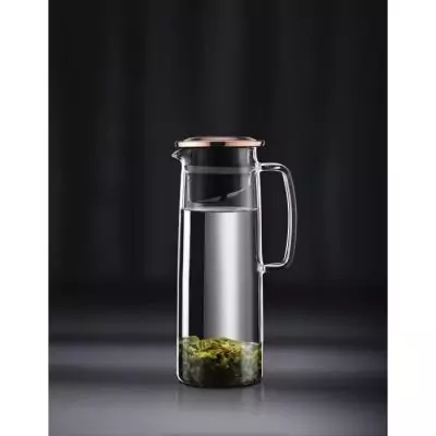 Pichet infuseur en verre BODUM Biasca - Couvercle cuivre - 1.2 l Pichet infuseur en verre BODUM Biasca - Couvercle cuivre - 1.2 l
