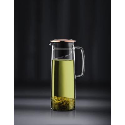 Pichet infuseur en verre BODUM Biasca - Couvercle cuivre - 1.2 l