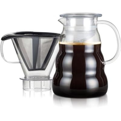 Cafetière BODUM Melior 8 tasses - Maille inox - Transparent