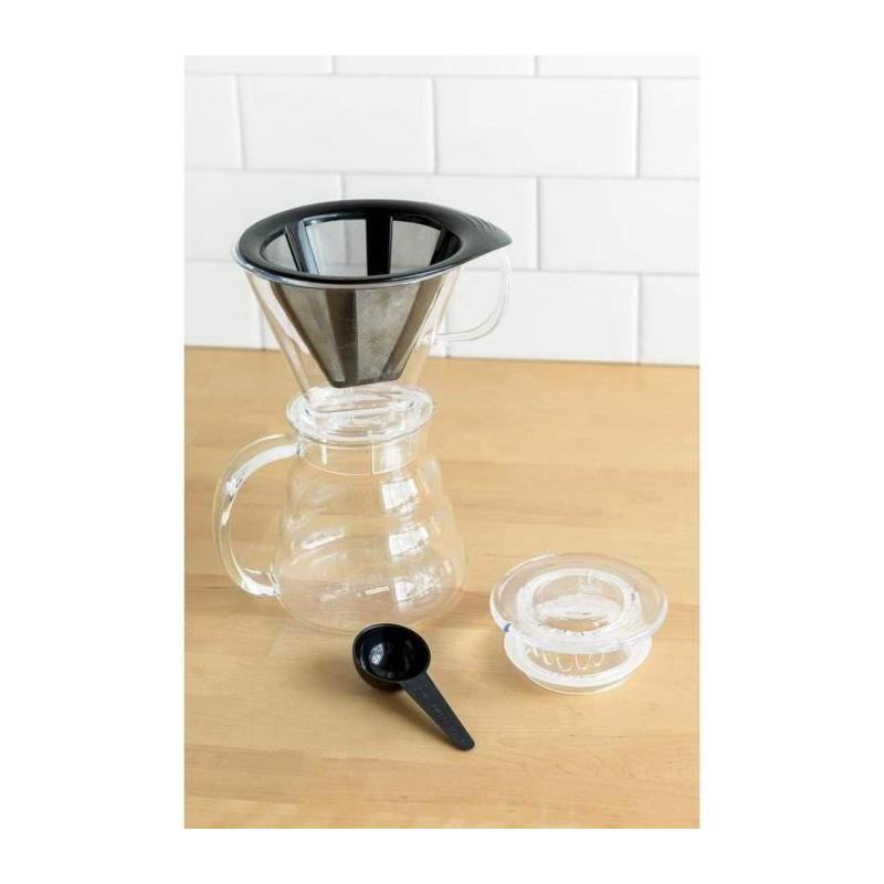 Cafetière BODUM Melior 8 tasses - Maille inox - Transparent