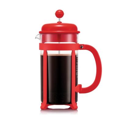 Cafetière à piston Bodum 8 tasses rouge - Infuseur stylé
