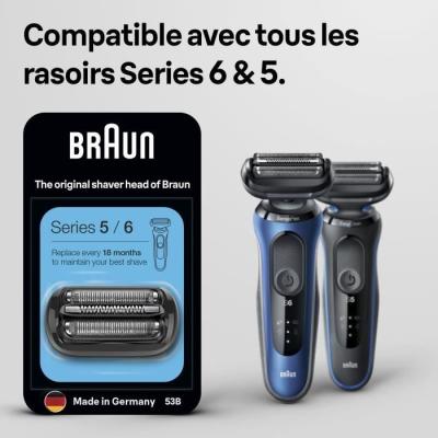 Tête de rasoir BRAUN Series 5 53B KP - Noir