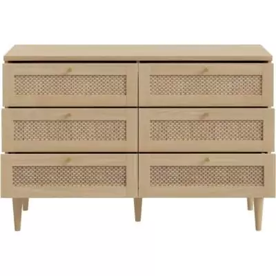 Commode 3 tiroirs CALASETTEA Chêne - 120,1 x 41,4 x 80 cm