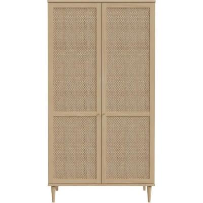 Armoire de chambre CALASETTEA - Style chêne - 2 portes battantes