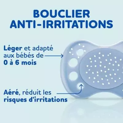 Lot de 3 Sucettes Anatomiques Jour et Nuit 0-6 mois - Au Clair de la Lune