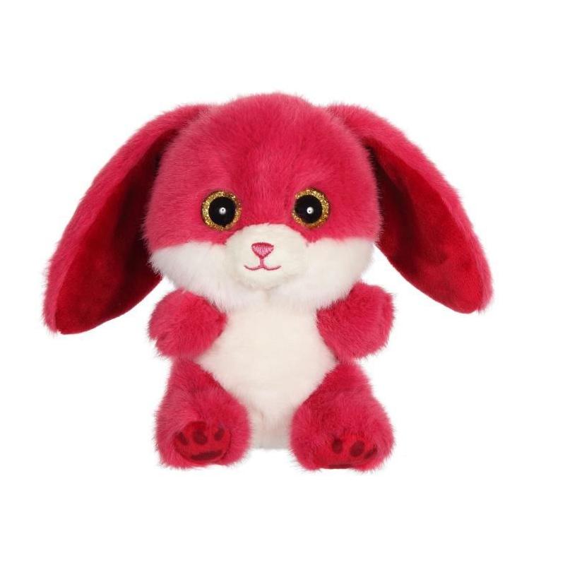 Peluche GIPSY TOYS Lapin CUTYDOOS 13 CM framboise - RUBY