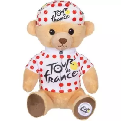 Peluche GIPSY TOYS Tour De France: Ourson Maillot à Pois 15 cm