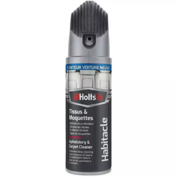 HOLTS Nettoyant tissus & moquettes + brosse senteur voiture neuve - 400 ml