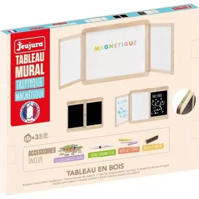 Tableau mural triptyque magnétique pour enfants