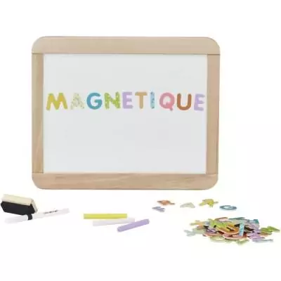 Tableau enfant double face magnétique - Ardoise en bois JEUJURA Tableau enfant double face magnétique - Ardoise en bois JEUJURA