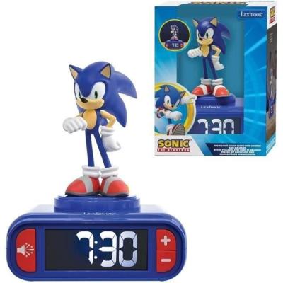 Réveil enfant Sonic avec veilleuse et effets sonores