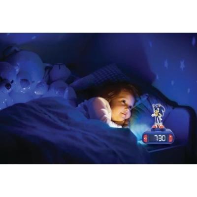 Réveil enfant Sonic avec veilleuse et effets sonores