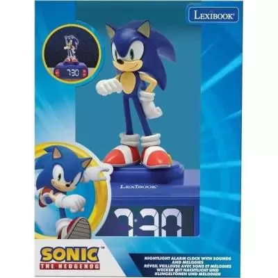 Réveil enfant Sonic avec veilleuse et effets sonores