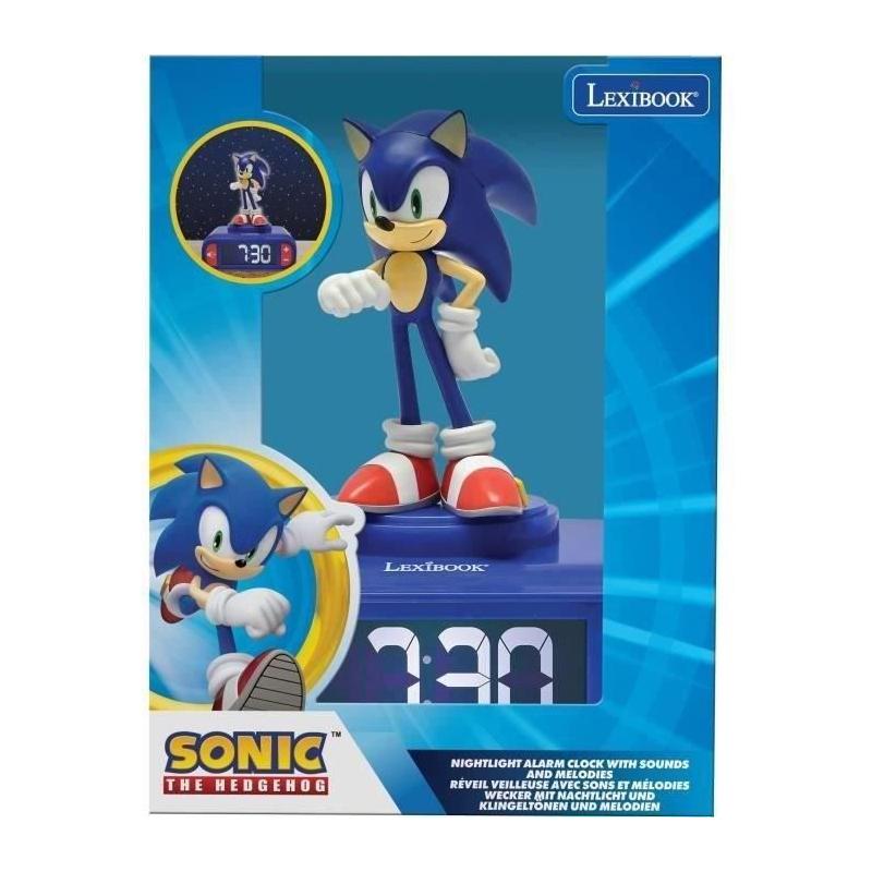 Réveil enfant Sonic avec veilleuse et effets sonores