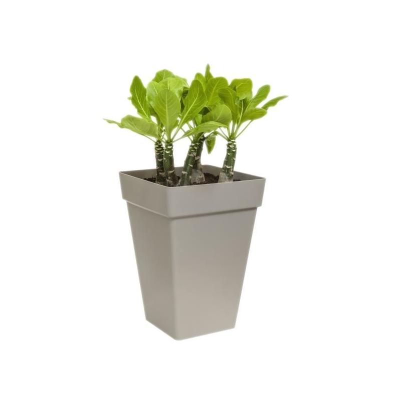 Bac à fleurs Carré Haut Blanc 37x51 cm - Extérieur - Recyclé