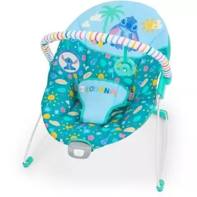 Transat bébé Disney Baby Stitch: Arche amovible, Vibrations apaisantes Transat bébé Disney Baby Stitch: Arche amovible, Vibrations apaisantes