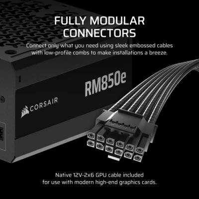 Bloc d'alimentation interne CORSAIR ATX 850W - Performances exceptionnelles