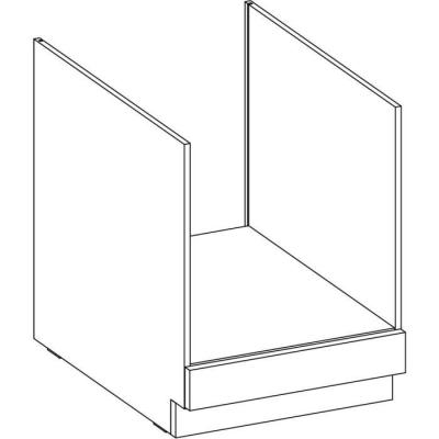 Meuble bas pour four encastrable - Gris mat élégant - L 60 x P 51,6 x H 85 cm