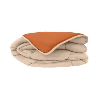 Couette chaude Microfibre 400g/m² Galet & Gingembre 220x240cm