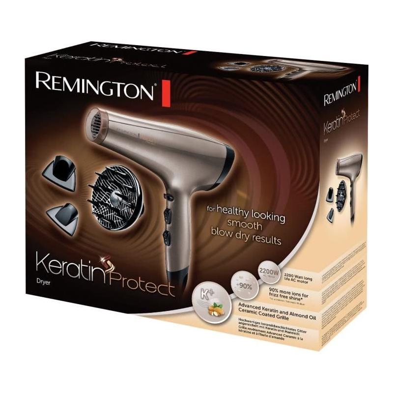 Sèche-cheveux Remington AC8002 Keratin Protect - 2200 W - Gris