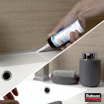 Scellez efficacement avec le Mastic sanitaires Rubson