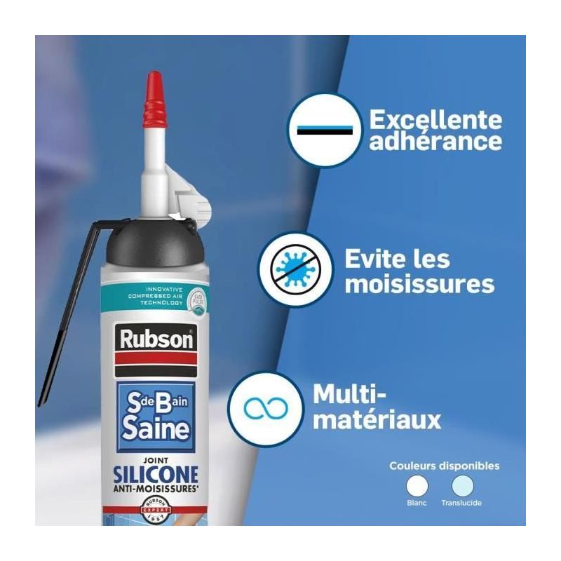 Scellez efficacement avec le Mastic sanitaires Rubson