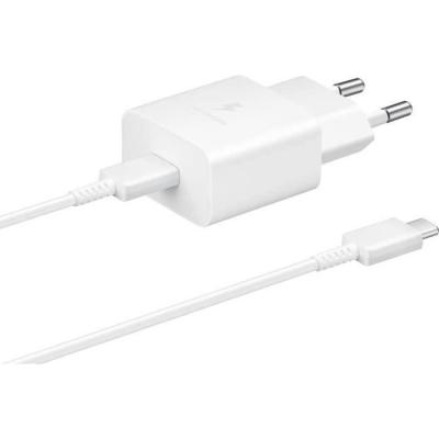 Chargeur Secteur USB C 15W + câble USB C Samsung Blanc