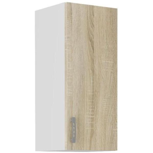 SARA Meuble haut - 1 porte - Décor chene sonoma - L30 x P31 x H71,5 cm