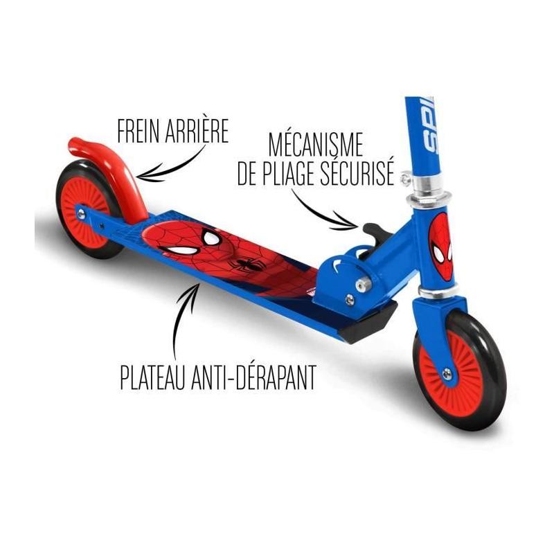 Trottinette Pliable SPIDERMAN - Idéale pour les enfants